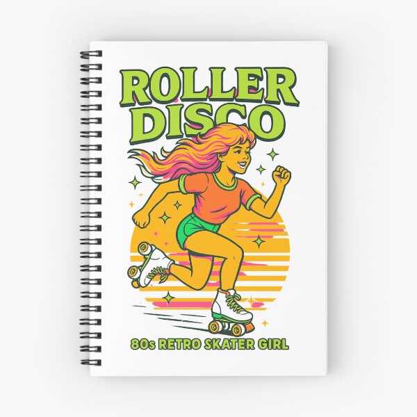 Item preview, Roller Disco Babe Tee | 80s Retro Neon Skater Girl Shirt   designed and sold by Eclipse 3699.