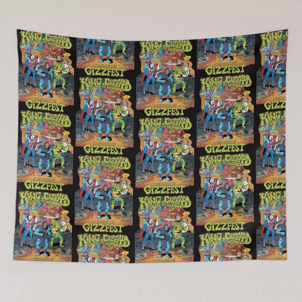 Item preview, Retro Psycho Rock Monster Band Festival Poster designed and sold by PamelaCCox.