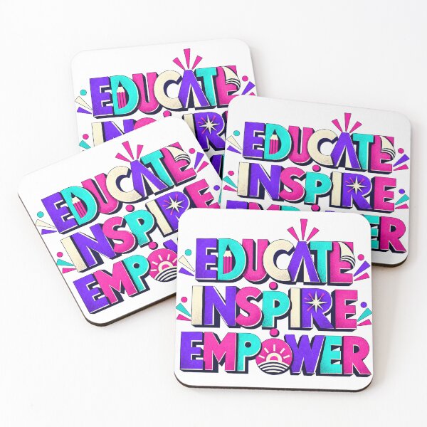 Item preview, Educate Inspire Empower — Bold Teacher Appreciation Design designed and sold by CaribChroma.