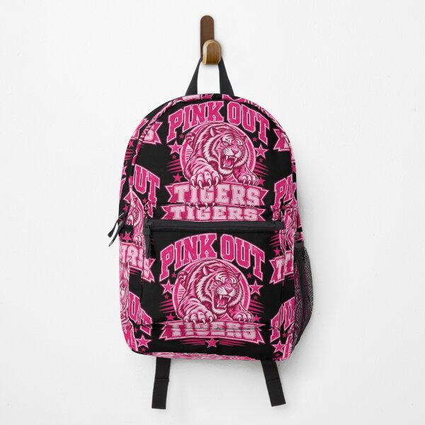 Item preview, Pink Out Tigers High School Sports Mascot Retro Pink Tiger Graphic Art designed and sold by lionSutuShop.