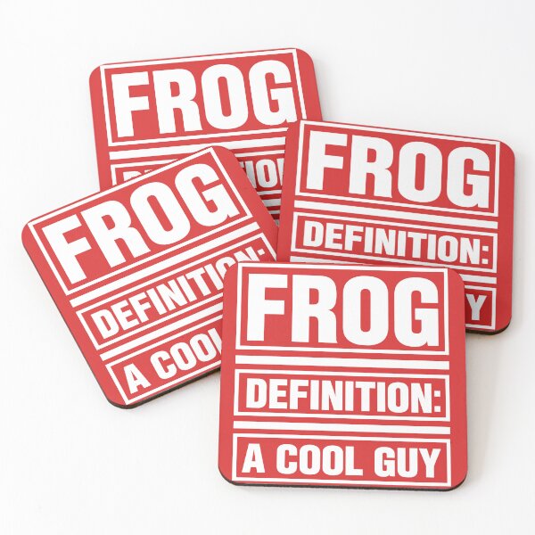 Item preview, Frog Definition A Cool Guy Funny Minimal Typography Design designed and sold by WarFX Designs.