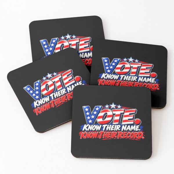 Item preview, VOTE. KNOW THEIR NAME. KNOW THEIR RECORD. designed and sold by signshirtz.