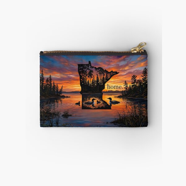 Item preview, Minnesota Home Sunset with Loons designed and sold by FrozenFits.