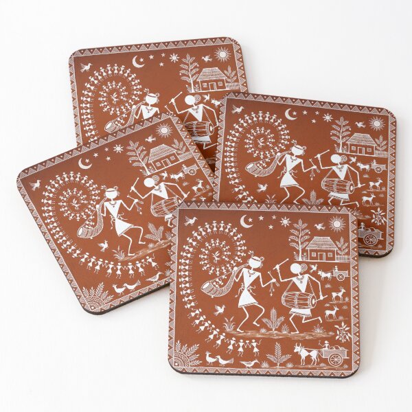 Item preview, Traditional Warli Folk Art: Celebration of Tribal Life  designed and sold by Sakshiartwork.