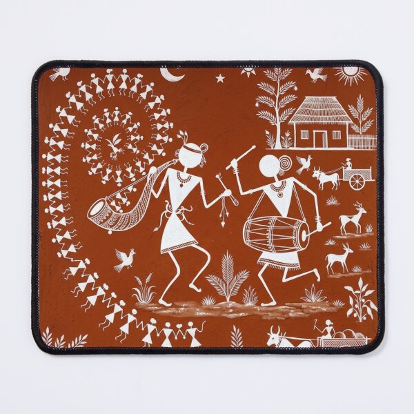 Item preview, Traditional Warli Folk Art: Celebration of Tribal Life designed and sold by Sakshiartwork.