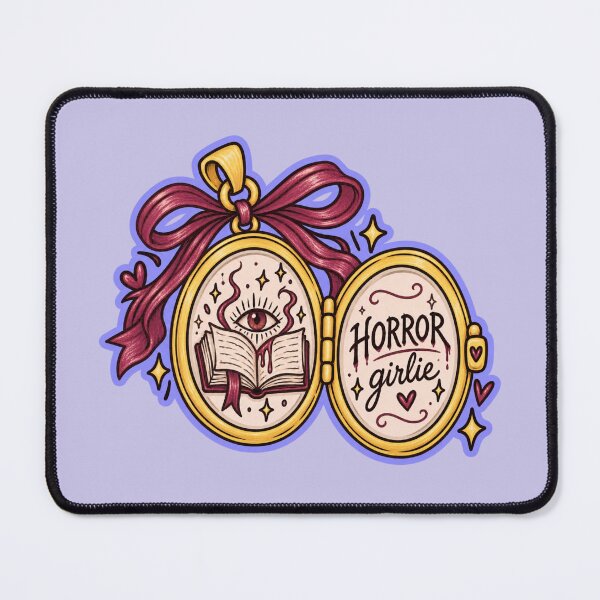 Item preview, Horror Girlie – Cute Horror Book Lover Gothic Locket designed and sold by SnugbugStudios.