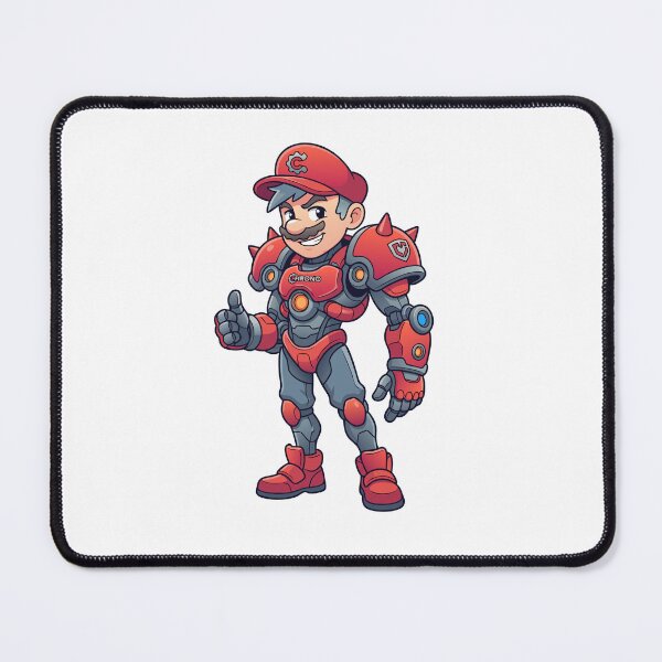 Item preview, Mecha Plumber Hero Cyber Suit Gamer Art designed and sold by Rupesh-Art26.