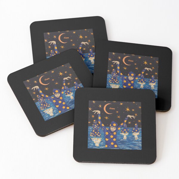 Item preview, Surreal Night Swim Polka Dot Costumes Cosmic Crescent Moon Art designed and sold by sikercheady.
