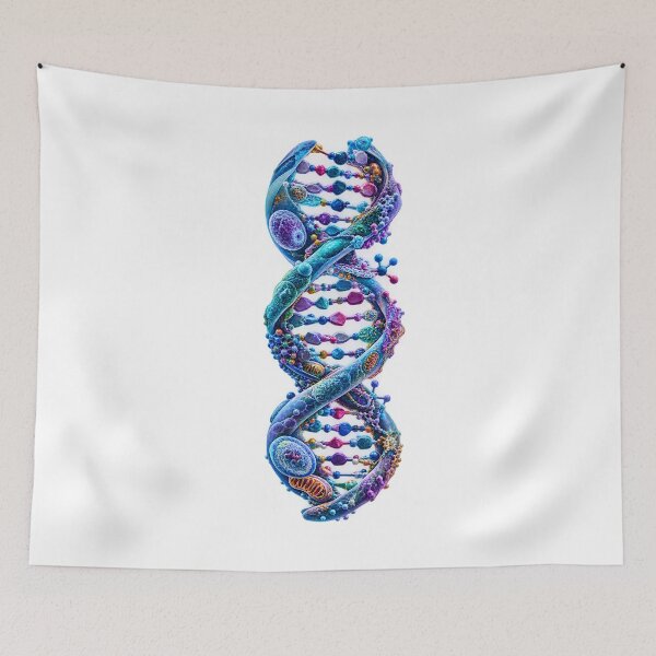 Item preview, Premium DNA Double Helix Scientific Molecular Art designed and sold by builtforyou.