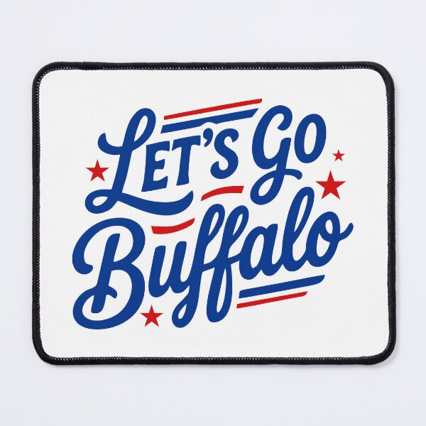 Item preview, Let's Go Buffalo - Vintage Script Football Fans Design designed and sold by mazyoy.