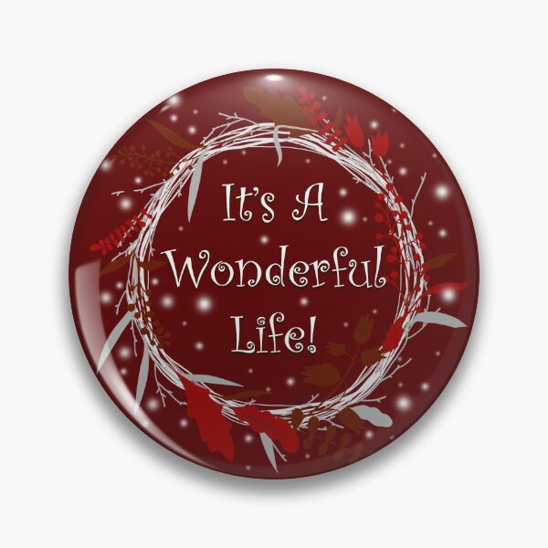 Item preview, It's A Wonderful Life Wreath Red designed and sold by Normbot2000.