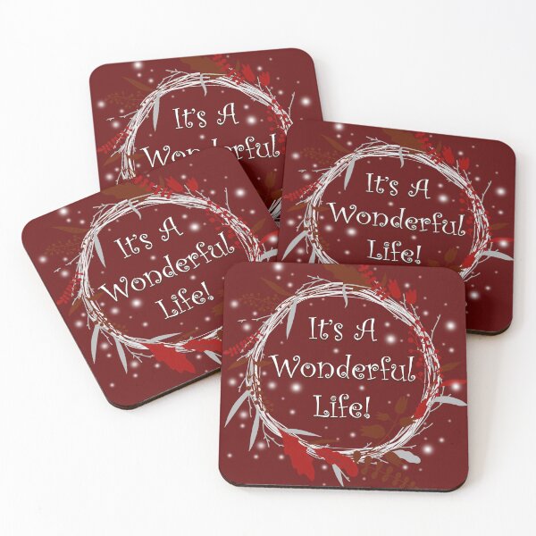 Item preview, It's A Wonderful Life Wreath Red designed and sold by Normbot2000.