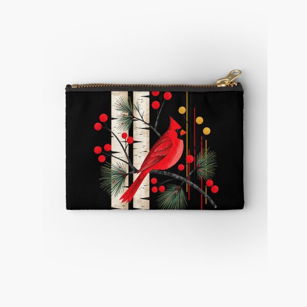 Item preview, Winter Cardinals | MCM Style:  Cardinal with Pine and Birch designed and sold by EverydayMagik.