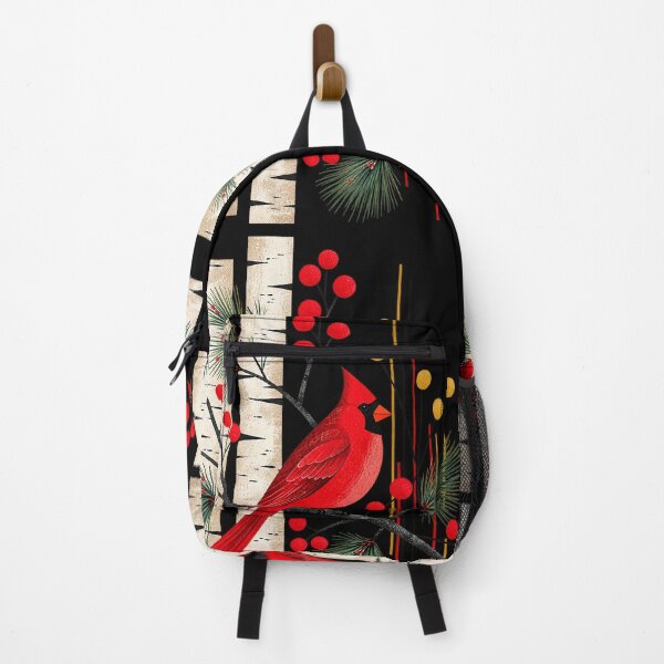 Item preview, Winter Cardinals | MCM Style:  Cardinal with Pine and Birch designed and sold by EverydayMagik.