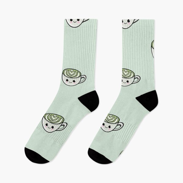 Item preview, Kawaii Matcha Latte Art  designed and sold by Super Neon Pixels .