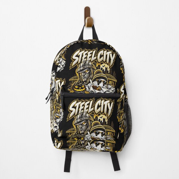 Item preview, Steel City Football Spooky Ghost Halloween Black And Gold Sports Fan Art designed and sold by CaChimShop.