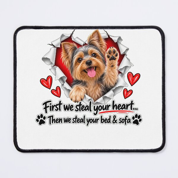 Item preview, Funny Yorkie Dog Sofa Quote designed and sold by luu phong.