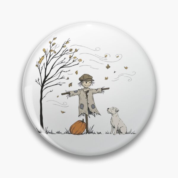 Item preview, Autumn Scarecrow Dog Fall Illustration designed and sold by haitrieuic96.