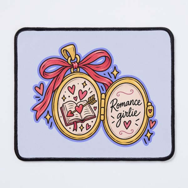 Item preview, Romance Girlie – Cute Romance Book Lover Locket designed and sold by SnugbugStudios.