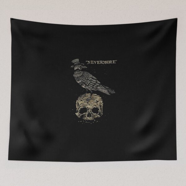 Item preview, Vintage Gothic Raven Crow Top Hat On Tree Skull designed and sold by sikercheady.