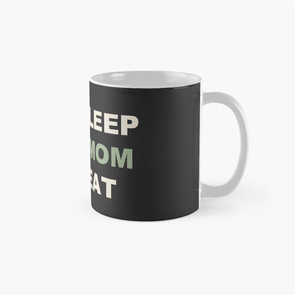 Item preview, Eat Sleep Girl Mom Repeat - Girl Mom designed and sold by RetroThreadWorks.