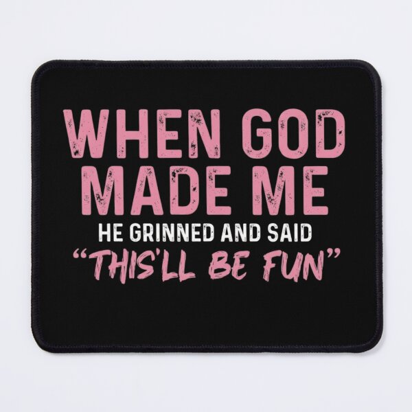 Item preview, God Made Me Funny Faith Quote designed and sold by haitrieuic96.