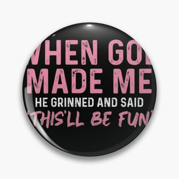 Item preview, God Made Me Funny Faith Quote designed and sold by haitrieuic96.