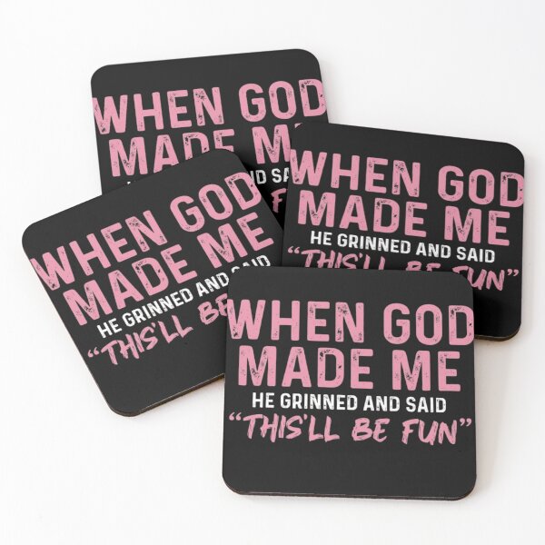 Item preview, God Made Me Funny Faith Quote designed and sold by haitrieuic96.