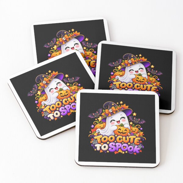 Item preview, Too Cute to Spook Halloween T-Shirt – Cute Ghost Pumpkin Witch Design designed and sold by dressyside.