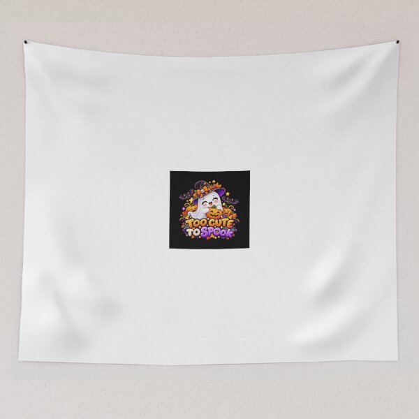 Item preview, Too Cute to Spook Halloween T-Shirt – Cute Ghost Pumpkin Witch Design designed and sold by dressyside.