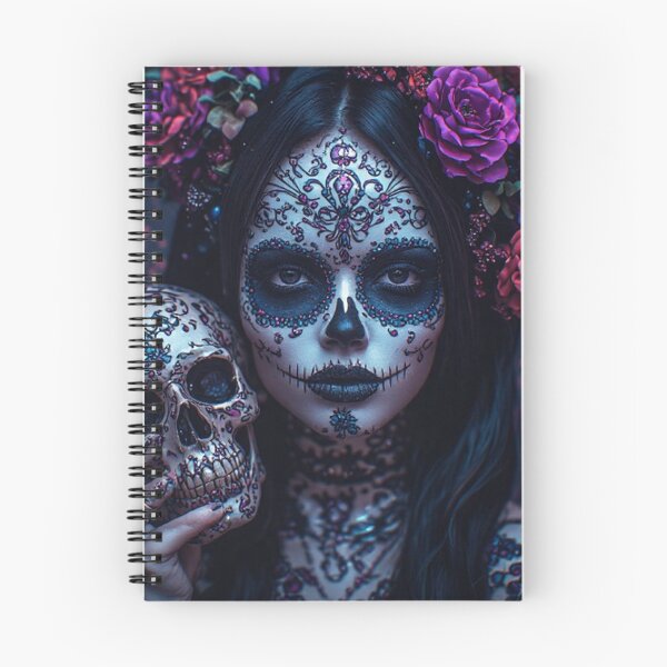 Item preview, Colorful Sugar Skull Lady designed and sold by TheDarkWardrobe.