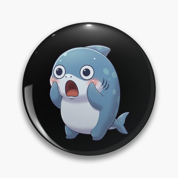 Item preview, Cute Shocked Surprised Shark designed and sold by Nature's Chibis.