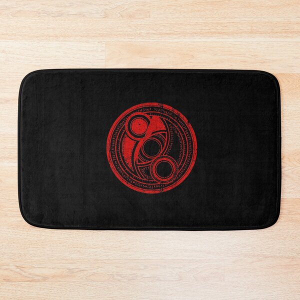 Item preview, Mystic Red Circular Runes Abstract Sci-Fi Emblem designed and sold by sikercheady.