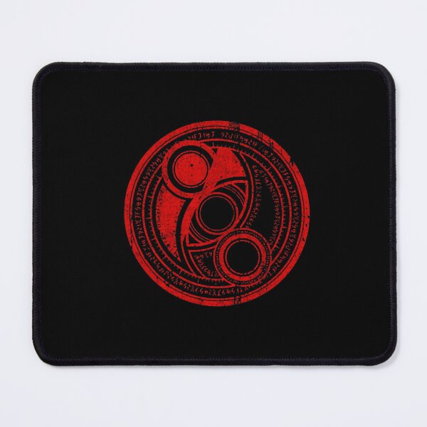 Item preview, Mystic Red Circular Runes Abstract Sci-Fi Emblem designed and sold by sikercheady.