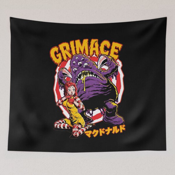 Item preview, Grimace Monster Menacing Character Retro Japanese Art designed and sold by sil-gen-rove.