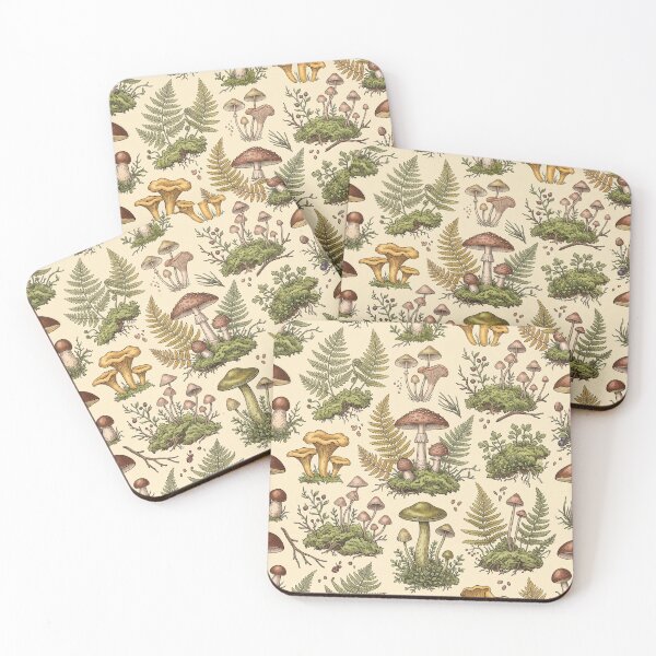 Item preview, Vintage Woodland Mushrooms and Forest Ferns designed and sold by tropicaltee.