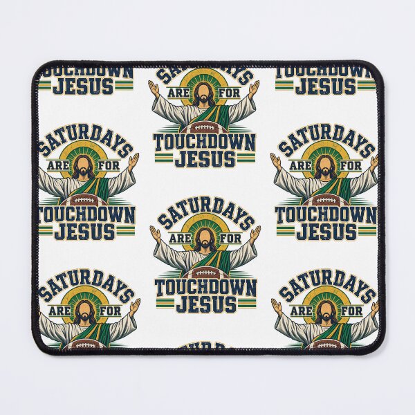 Item preview, Saturdays Are For Touchdown Jesus Retro College Football Fan Art designed and sold by JapanAnimeSH2.