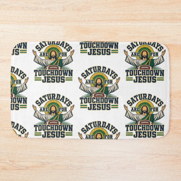 Item preview, Saturdays Are For Touchdown Jesus Retro College Football Fan Art designed and sold by JapanAnimeSH2.