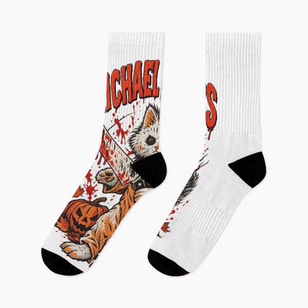 Item preview, Michael Meowers Slasher Horror Cat Knife Bloody Halloween Art designed and sold by JapanAnimeSH1.