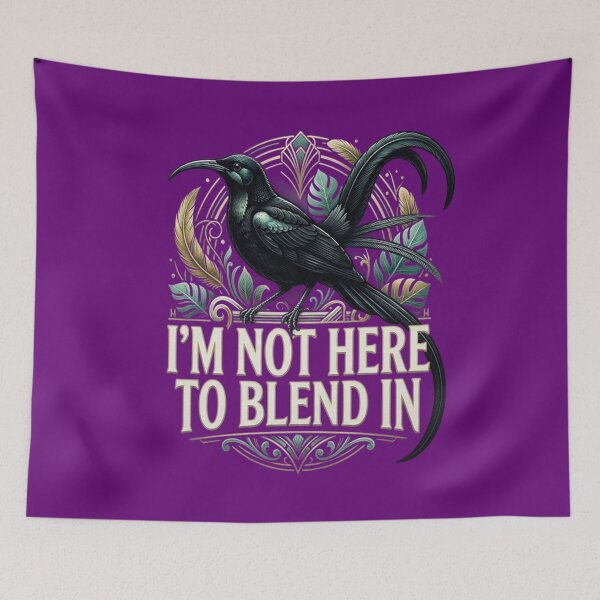 Item preview, Black Sicklebill - I'm Not Here To Blend In designed and sold by Max Store.