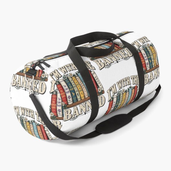 Item preview, Im With The Banned Retro Vintage Bookshelf Reading Literature Librarian Art designed and sold by luffyShop1.