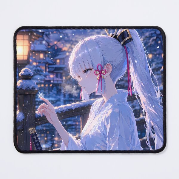 Item preview, Kamisato Ayaka Genshin Impact Snowy Lantern Village designed and sold by SolenneAzur.