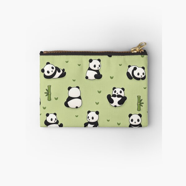 Item preview, Cute Playful Pandas & Bamboo Seamless Pattern designed and sold by mashumallow.