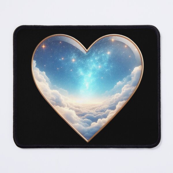 Item preview, Glossy Cosmic Galaxy Celestial Heart designed and sold by TheRealmArt.
