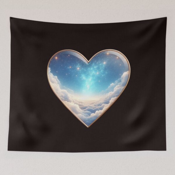 Item preview, Glossy Cosmic Galaxy Celestial Heart designed and sold by TheRealmArt.