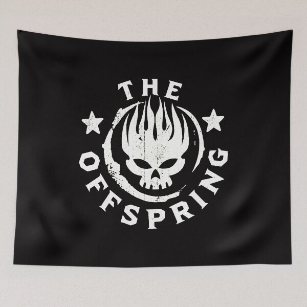 Item preview, The Offspring Skull Flames Distressed Logo Art designed and sold by mac-lux.