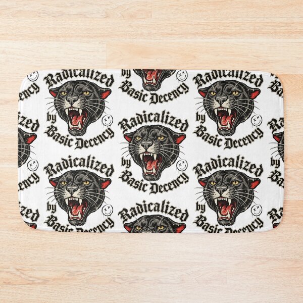 Item preview, Radicalized By Basic Decency Traditional Tattoo Black Panther Art designed and sold by ZaDonShop.