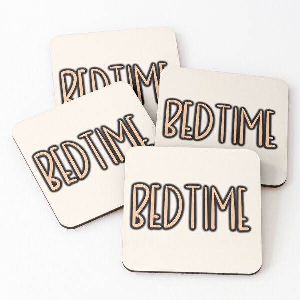Item preview, Bed Time – Cute Retro Typography Sticker designed and sold by sososweett.