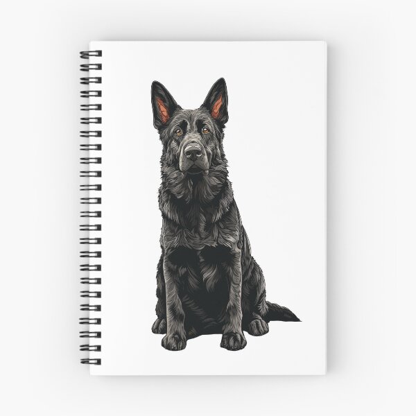 Item preview, Black German Shepherd Dog Illustration designed and sold by whyitsme.