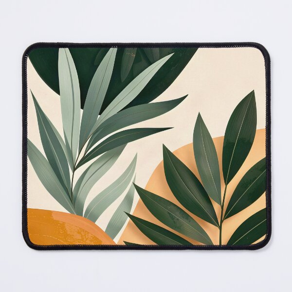 Item preview, Tropical Leaves on Abstract Background designed and sold by Vicky Brago-Mitchell®.